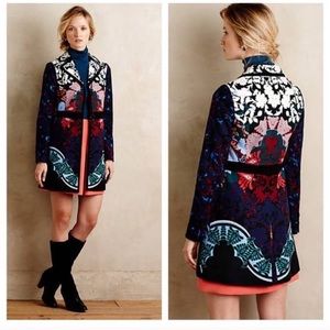 Anthropologie Elevenses Florilege Coat - size 2
